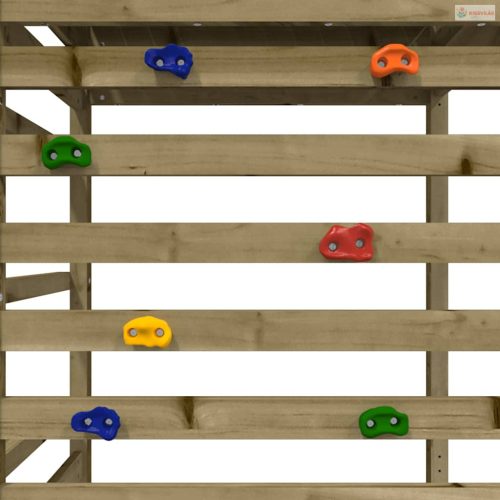 Impregnált fenyőfa kültéri játszószett