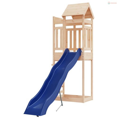 Tömör fenyőfa kültéri játszószett