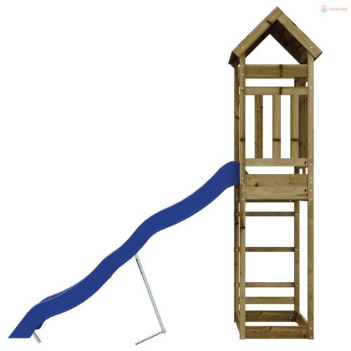 Impregnált fenyőfa kültéri játszószett