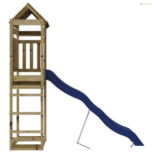 Impregnált fenyőfa kültéri játszószett