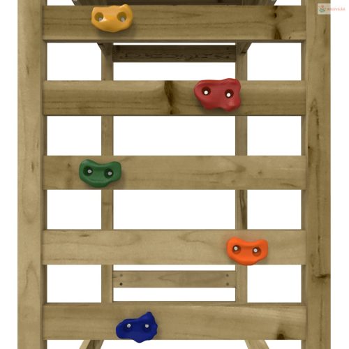 Impregnált fenyőfa kültéri játszószett