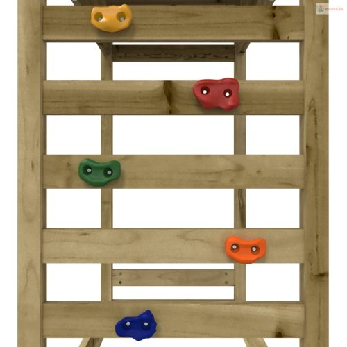 Impregnált fenyőfa kültéri játszószett