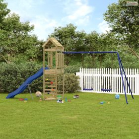 Impregnált fenyőfa kültéri játszószett