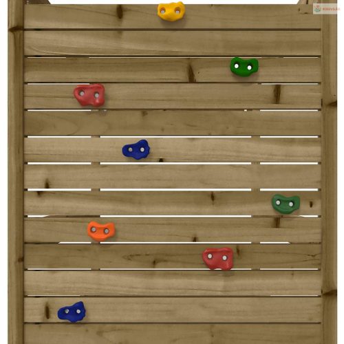 Impregnált fenyőfa kültéri játszószett