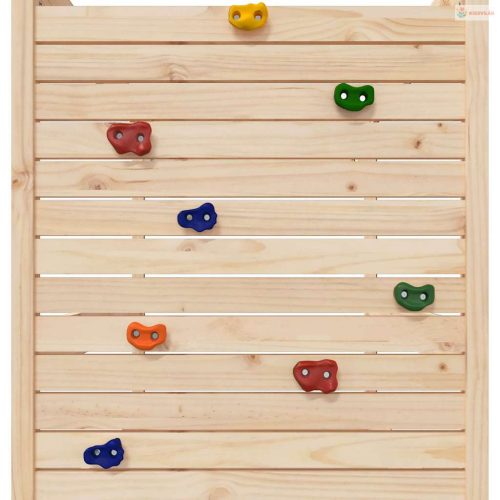 Tömör fenyőfa kültéri játszószett