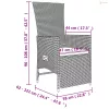 7 részes bézs polyrattan kerti étkezőgarnitúra párnákkal