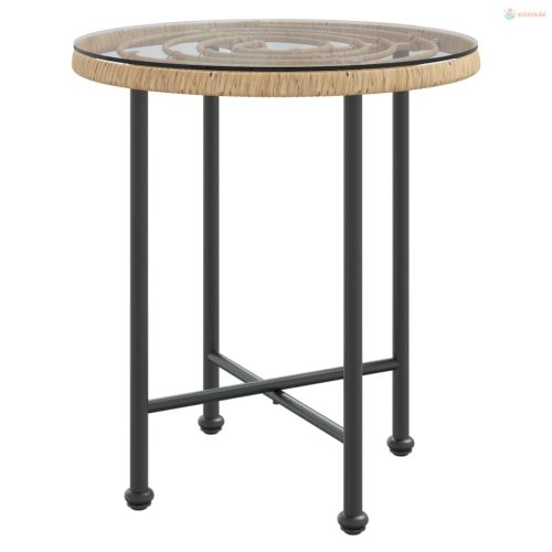 3 részes polirattan kerti étkezőgarnitúra