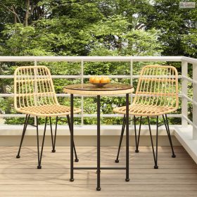 3 részes polirattan kerti étkezőgarnitúra