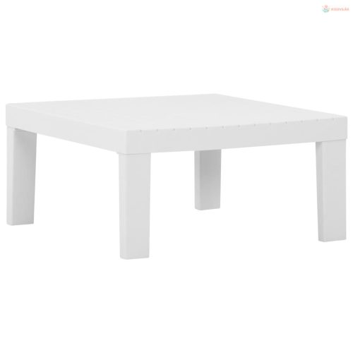 2 részes fehér műanyag kerti ülőgarnitúra párnákkal