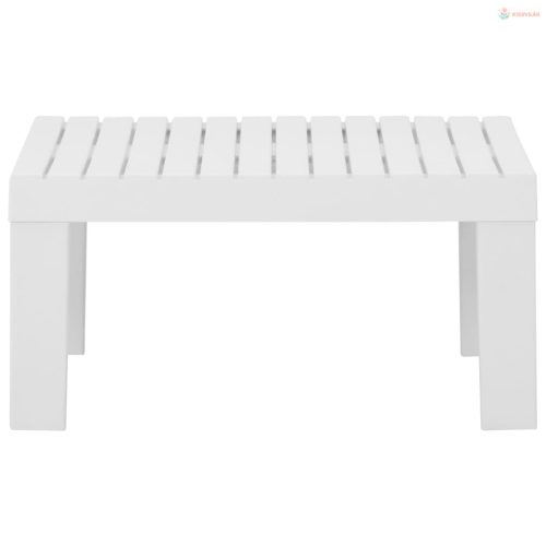 2 részes fehér műanyag kerti ülőgarnitúra párnákkal