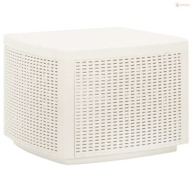 Fehér műanyag kerti asztal 53 x 53 x 40 cm