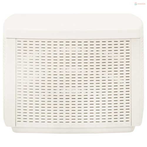 Fehér műanyag kerti asztal 53 x 53 x 40 cm