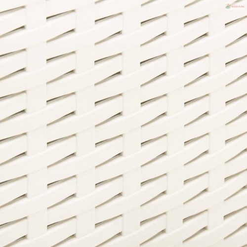 Fehér műanyag kerti asztal 53 x 53 x 40 cm