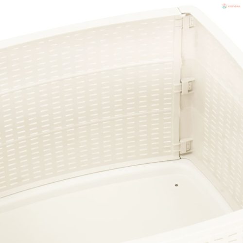 Fehér műanyag kerti asztal 53 x 53 x 40 cm