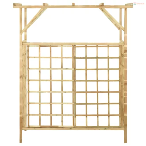 Impregnált fenyőfa kerti pergola 2 szemeteskukához