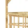 Impregnált fenyőfa kerti pergola 2 szemeteskukához