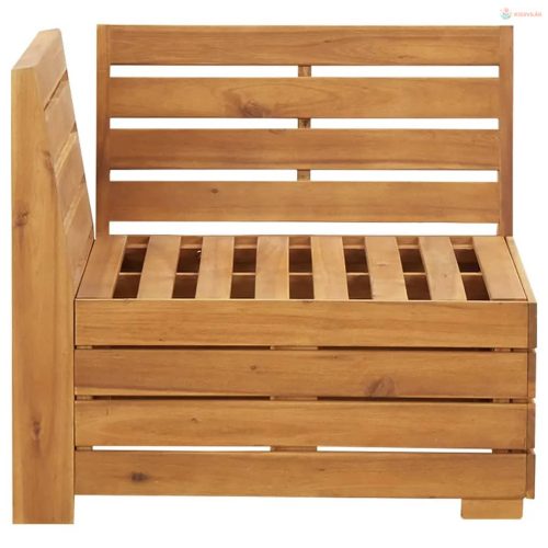 2 részes tömör akácfa kerti ülőgarnitúra párnákkal