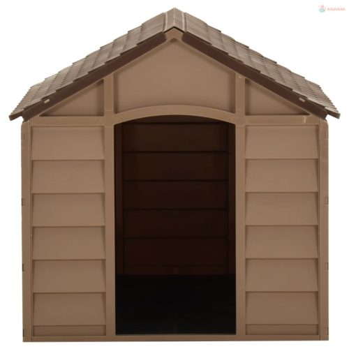 Barna PP kutyaház 71 x 71,5 x 68 cm