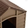 Barna PP kutyaház 71 x 71,5 x 68 cm