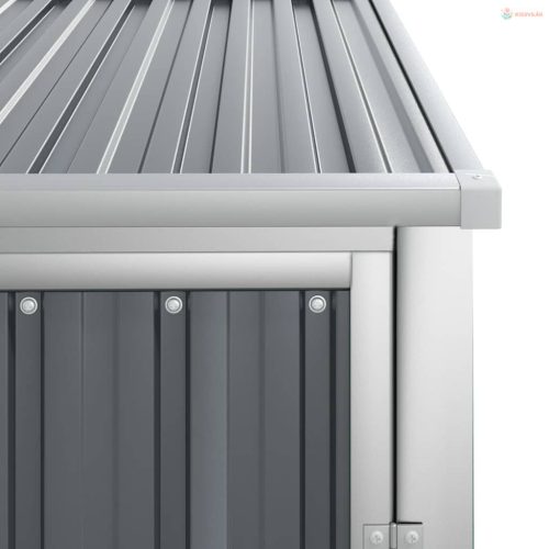 Szürke horganyzott acél kerti szerszámtároló 88 x 89 x 161 cm