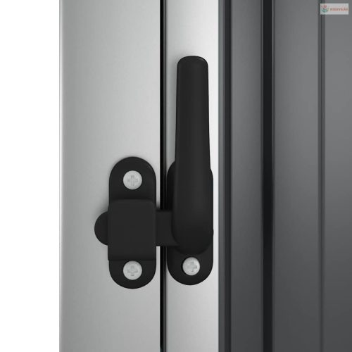 Antracit horganyzott acél kerti szerszámtároló 88 x 89 x 161 cm