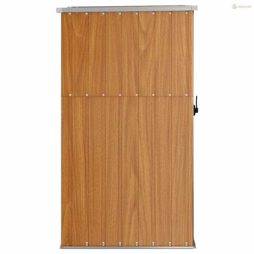 Barna horganyzott acél kerti szerszámtároló 88 x 89 x 161 cm