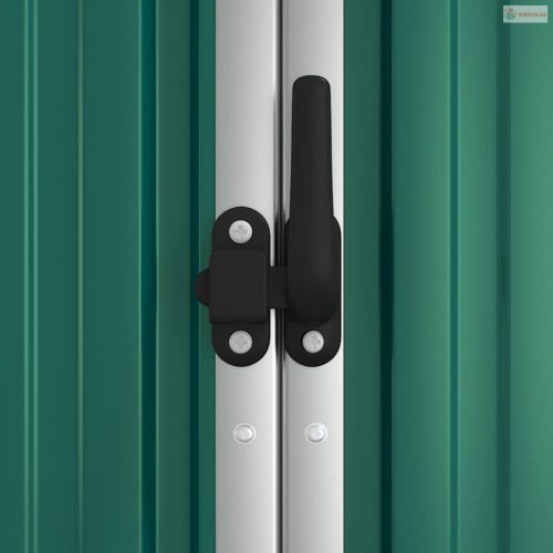 Zöld horganyzott acél kerti szerszámtároló 161 x 89 x 161 cm