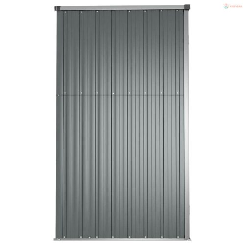 Szürke horganyzott acél kerti szerszámtároló 161 x 89 x 161 cm