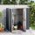 Antracit horganyzott acél kerti szerszámtároló 161x89x161 cm