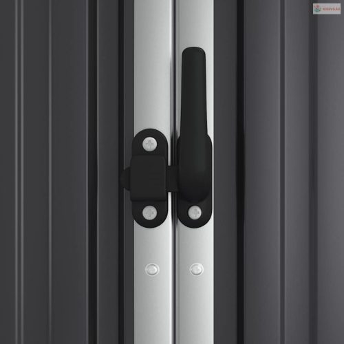 Antracit horganyzott acél kerti szerszámtároló 161x89x161 cm