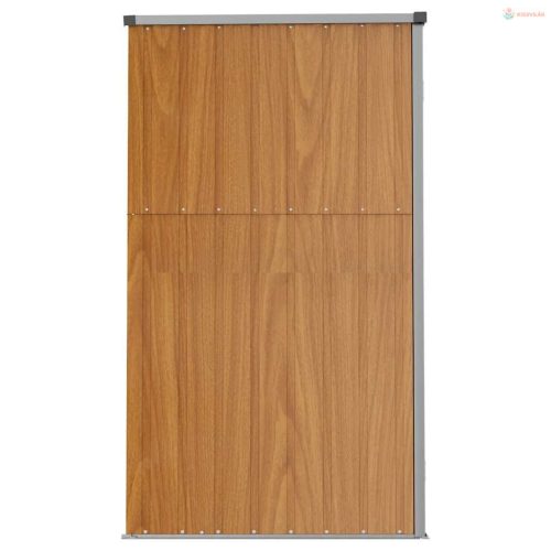 Barna horganyzott acél kerti szerszámtároló 161 x 89 x 161 cm