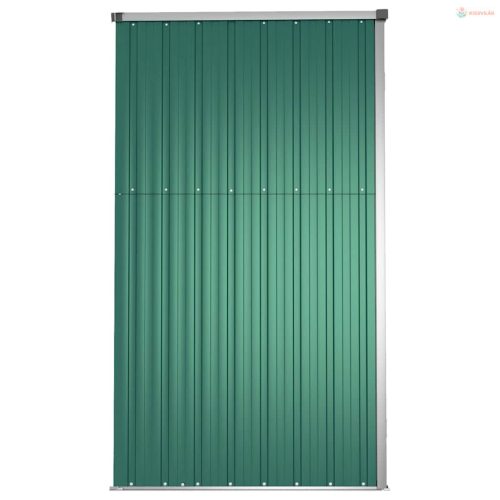 Zöld horganyzott acél kerti szerszámtároló 225 x 89 x 161 cm