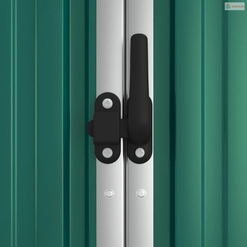 Zöld horganyzott acél kerti szerszámtároló 225 x 89 x 161 cm