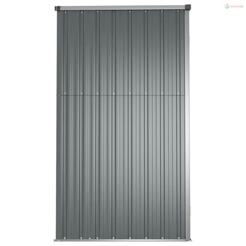 Szürke horganyzott acél kerti szerszámtároló 225 x 89 x 161 cm