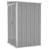 Szürke acél falhoz erősíthető kerti fészer 118x100x178 cm