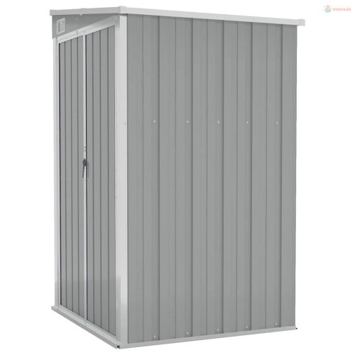 Szürke acél falhoz erősíthető kerti fészer 118x100x178 cm