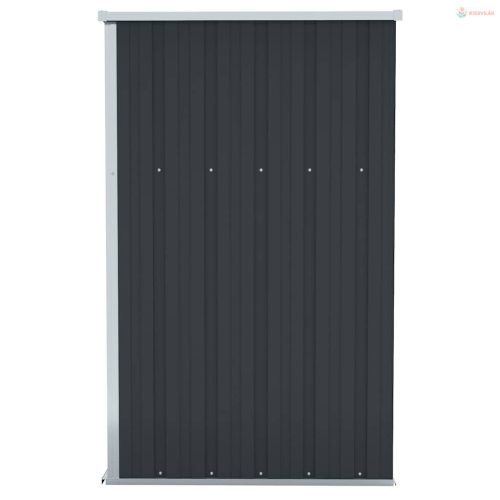 Antracitszürke acél falhoz erősíthető fészer 118x100x178 cm