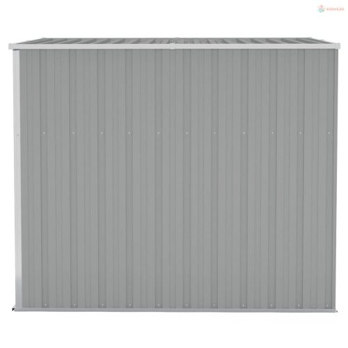 Szürke acél falhoz erősíthető kerti fészer 118 x 194 x 178 cm