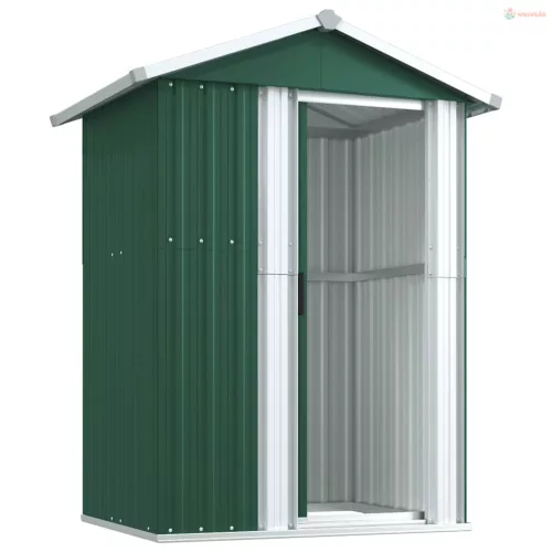 Zöld horganyzott acél kerti fészer 126x97,5x177 cm