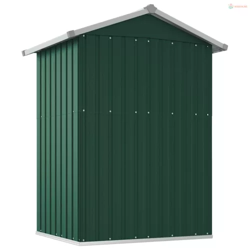 Zöld horganyzott acél kerti fészer 126x97,5x177 cm