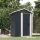 Antracitszürke horganyzott acél kerti fészer 126x97,5x177 cm