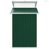 Zöld horganyzott acél kerti fészer 270 x 130 x 208,5 cm