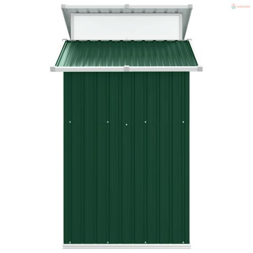 Zöld horganyzott acél kerti fészer 270 x 130 x 208,5 cm