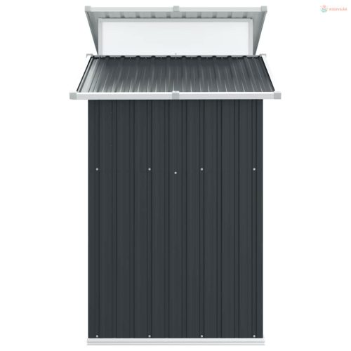 Antracitszürke horganyzott acél kerti fészer 270x130x208,5 cm