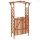 Tömör fenyőfa pergola kapuval 116 x 40 x 204 cm