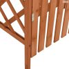 Tömör fenyőfa pergola kapuval 116 x 40 x 204 cm