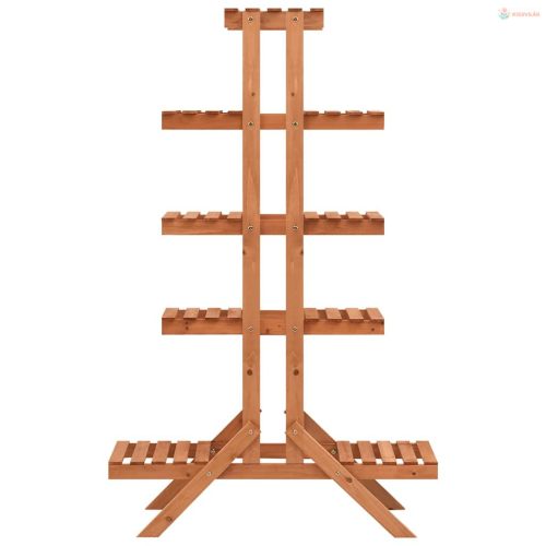 Tömör fenyőfa virágtartó állvány 83 x 25 x 132 cm