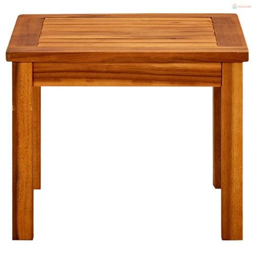 Tömör akácfa kerti dohányzóasztal 45 x 45 x 36 cm