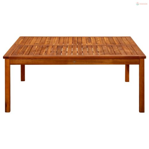 Tömör akácfa kerti dohányzóasztal 110 x 110 x 45 cm