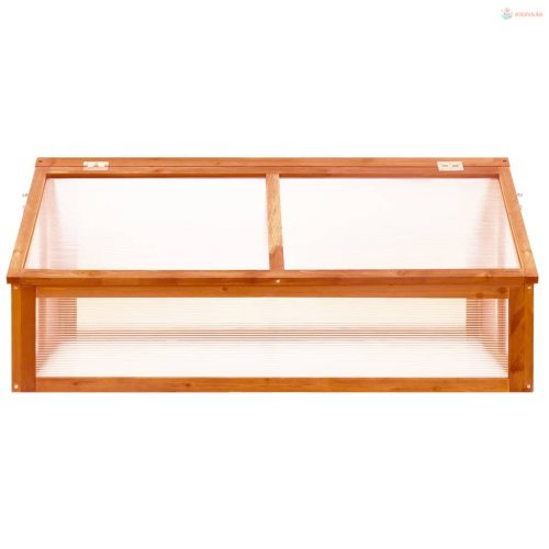 Barna fenyőfa melegház 114 x 80 x 50 cm